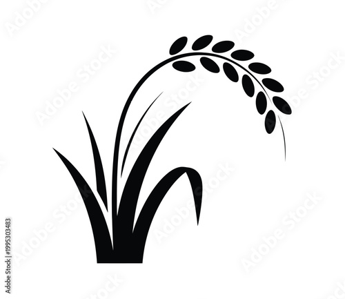 Cereal icon set wheat ears barley oatmeal flour grain vector icons collection agriculture design