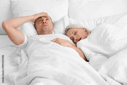 Mature man cannot sleep bec...