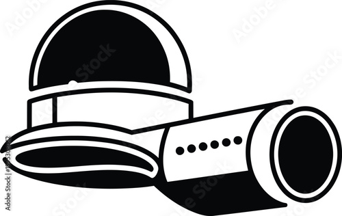 Modern observatory building featuring a rotating dome and a large optical telescope for professional space exploration