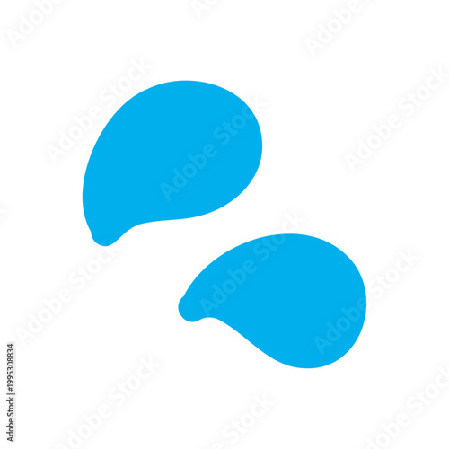 雫や涙や汗の焦りアイコン