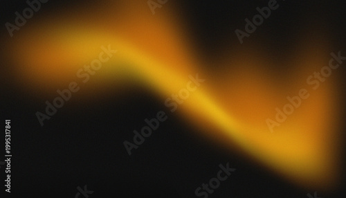 abstract yellow, orange, black soft transition background with noise.