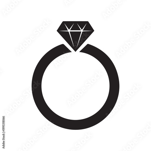 Diamond Engagement Ring Icon