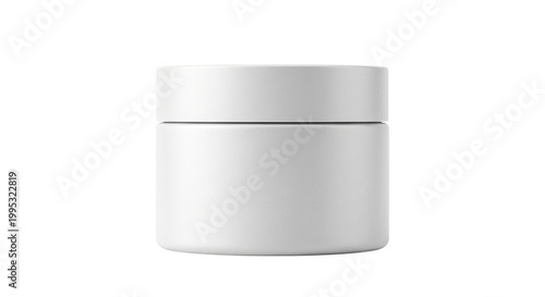 Photography Blank white cosmetic cream jar for product mockup