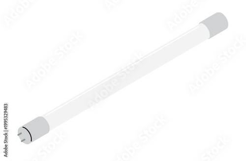 直管型LED蛍光灯（主線なし、アイソメトリック）