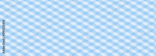Light blue and white plaid fabric texture background. Seamless pattern checkered wallpaper.vector
