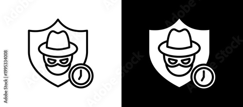 Zero Day Icon Set In Black And White Filled Style Collection