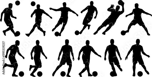 Soccer player silhouette
