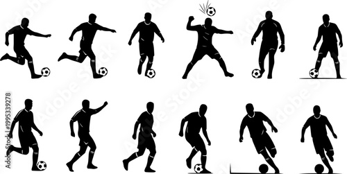 Soccer player silhouette
