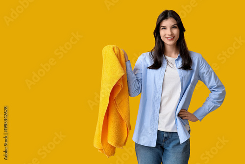 Beautiful young woman with ...