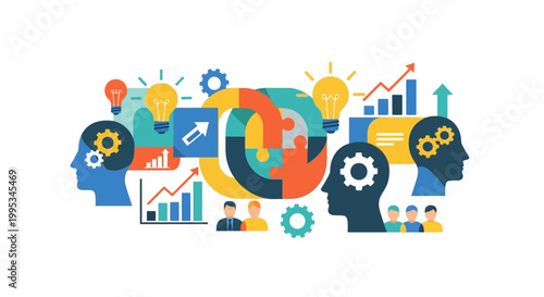 Business strategy and innovation concept.