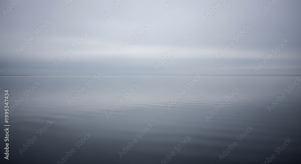 Fototapeta premium Abstract Grayscale Landscape with Subtle Horizontal Lines and Gradient Effect.
