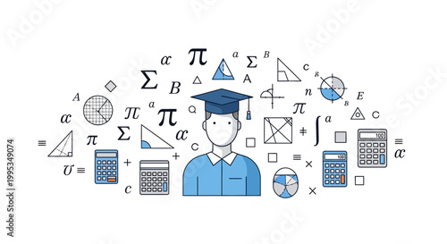 Graduate Student Wearing Cap.