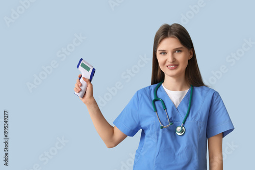 Beautiful doctor with infra...