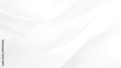 Smooth white fabric folds and waves texture pattern design element