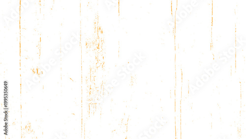 White wooden surface with orange scratches and marks on planks