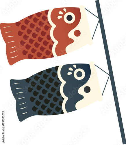 carp flag illustration
