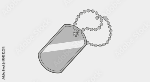Dog Tag Identification Metal.