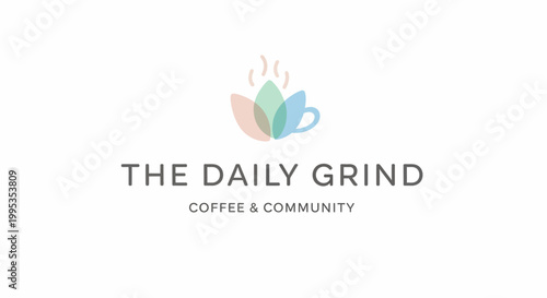 The Daily Grind coffee shop logo.