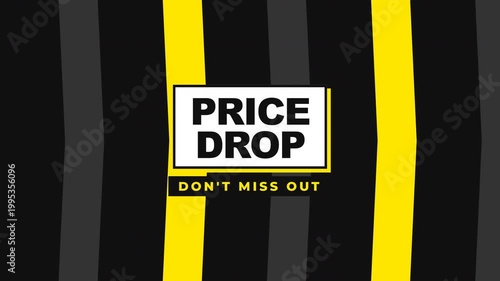 Sale Price Drop Motion Graphic for Commercial Retail Advertisements