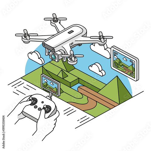 Drone with Remote Control Hand.