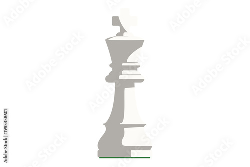 チェス　キング　白　駒