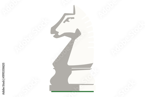 チェス　ナイト　白　駒