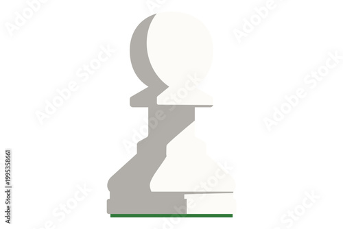 チェス　ポーン　白　駒