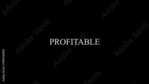 Abstract Profitable illustration background with text for business purpose