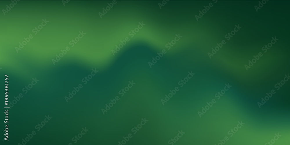 Obraz premium Abstract vector blurred gradient mesh background in green. modern design