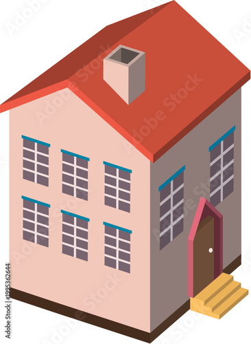 house colorful illustration