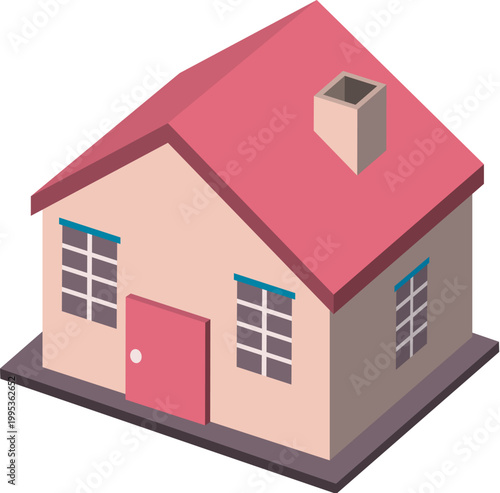 house colorful illustration