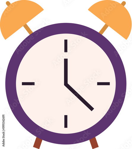 alarm clock colorful illustration