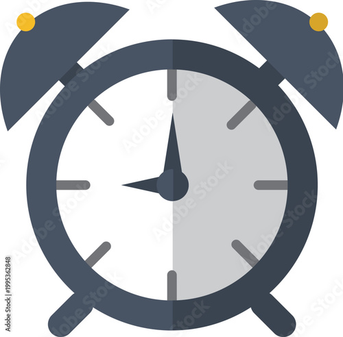 alarm clock colorful illustration