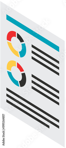 data colorful illustration