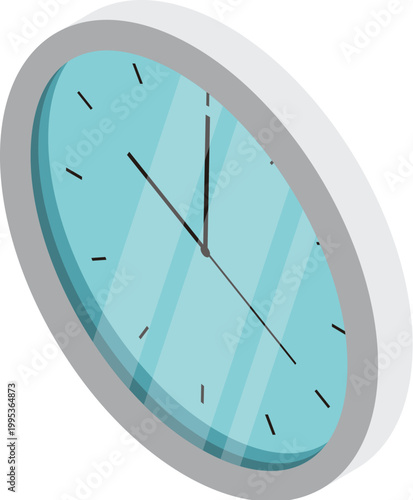 clock colorful illustration