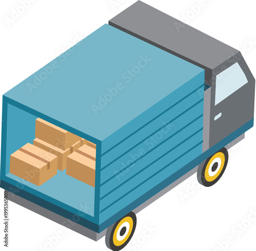 truck colorful illustration