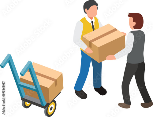 porter colorful illustration