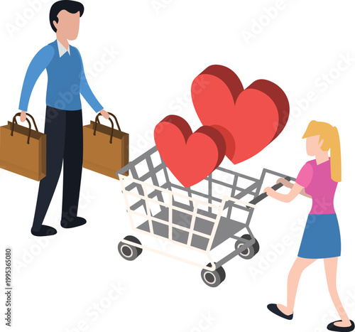 sale colorful illustration