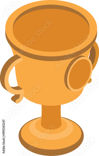 trophy colorful illustration