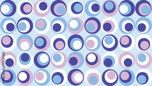 Abstract Art background with colorful circles pattern