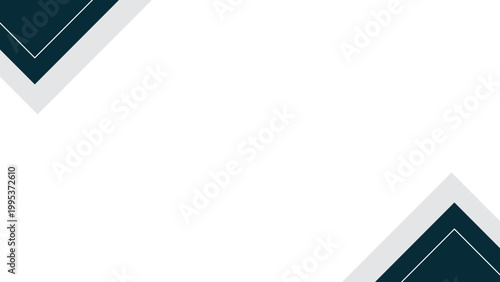 Background white with dark blue triangle. Vector can be used for banners, posters, power points, certificate, templates, slides, etc.