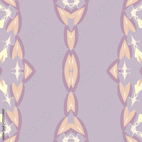 Фотография Wedding dusky mauve seamless abstract motif in pale primrose, apricot sorbet, ma