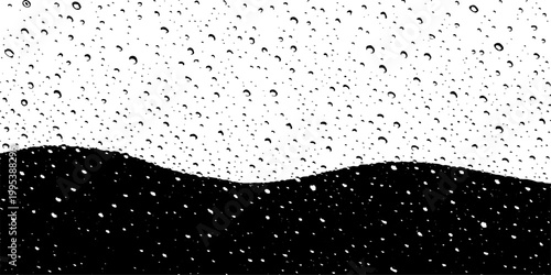 Abstract a captivating visual study of raindrops delicately clinging to a surface, creating a mesmerizing pattern of textures and reflections.