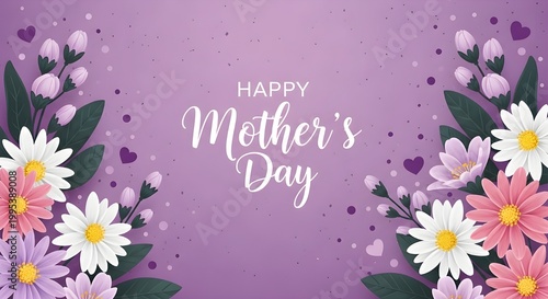Happy mother's day greeting card design