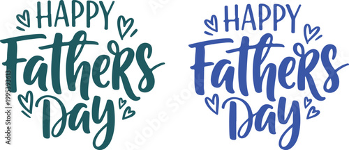 Elegant Father’s Day Text Design Template for Greeting Card and Celebration Background.