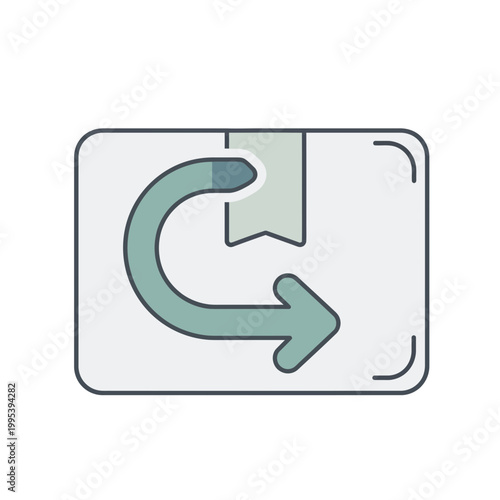 Refresh Button Icon Design Element.