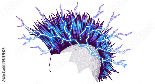 Electric Punk Mohawk Hairstyle