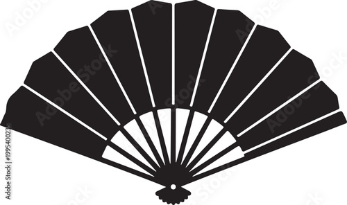 Hand Fan Icon,Folding Fan Symbol