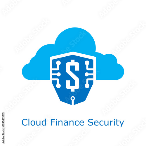 Modern Cloud Finance Security Icon