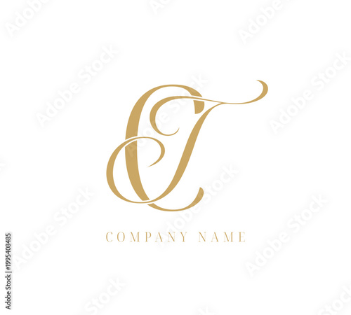 TC CT abstract letters logo monogram